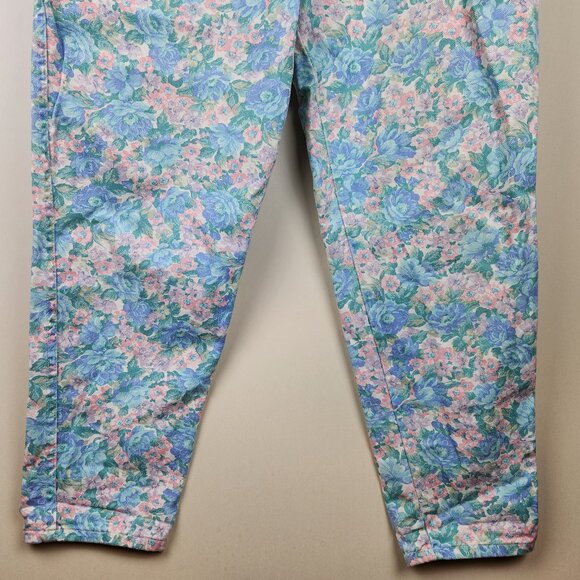 Vintage Hunt Club Floral High Rise Pleated Trouser Pants sz 12 - Picture 4 of 10